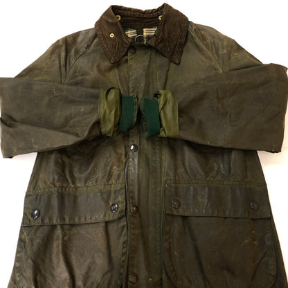 【ジャンク品】【メンズ】 BARBOUR バブアー 80's BEDALE 4FLAP OILED JACKET VINTAGE 80年代 ビデイル 4フラップ オイルドジャケット ヴィンテージ 145-251012-ts-17-tei サイズ：36in カラー：カーキ 万代Net店