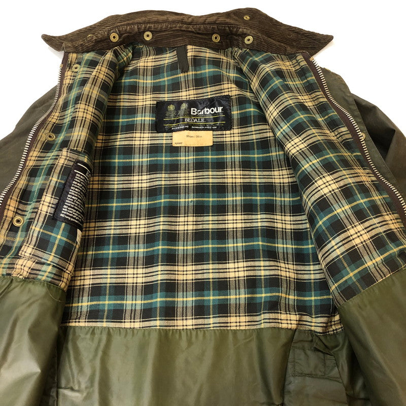 【ジャンク品】【メンズ】 BARBOUR バブアー 80's BEDALE 4FLAP OILED JACKET VINTAGE 80年代 ビデイル 4フラップ オイルドジャケット ヴィンテージ 145-251012-ts-17-tei サイズ：36in カラー：カーキ 万代Net店