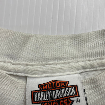 【中古品】【メンズ】 HARLEY DAVIDSON ハーレーダビッドソン 00's TRIBAL L/S POCKET TEE 2000年代 とライバル ロングスリーブ　ポケット　Tシャツ　トップス　長袖 145-251012-ts-19-fuz サイズ：サイズ不明 カラー：ホワイト 万代Net店