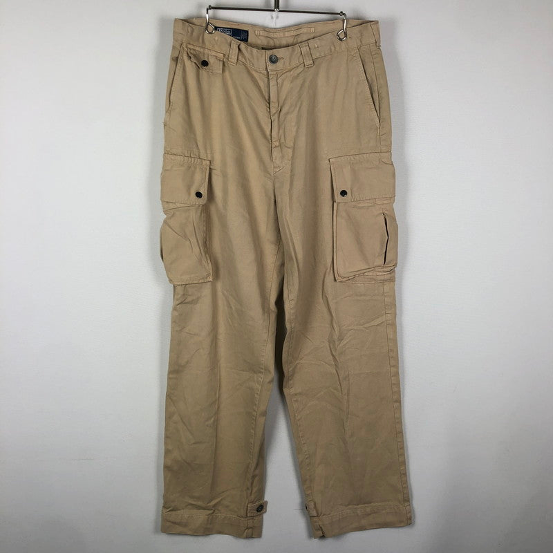 【中古品】【メンズ】 POLO RALPH LAUREN ポロ・ラルフローレン POLO 67 CHINO CARGO PANT ポロ67 チノ カーゴパンツ ボトムス ワークパンツ 156-251016-ts-24-tei サイズ：35 カラー：ライトベージュ 万代Net店