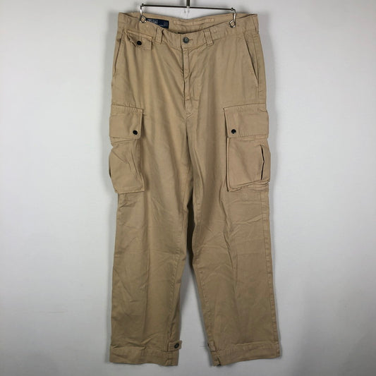 【中古品】【メンズ】 POLO RALPH LAUREN ポロ・ラルフローレン POLO 67 CHINO CARGO PANT ポロ67 チノ カーゴパンツ ボトムス ワークパンツ 156-251016-ts-24-tei サイズ：35 カラー：ライトベージュ 万代Net店