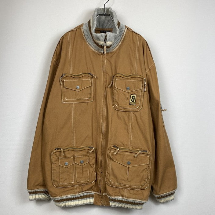 【中古品】【メンズ】 Sean John ショーンジョン MULTI POCKET COTTON WORK JACKET MADE IN HONG KONG マルチポケット コットン ワークジャケット アウター 香港製 142-261019-ss-12-teih サイズ：3XL カラー：ブラウン 万代Net店
