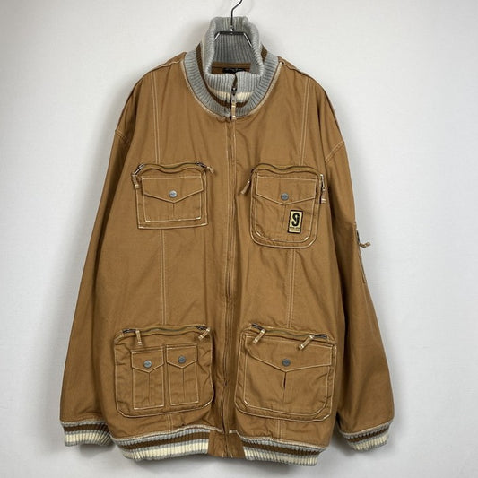 【中古品】【メンズ】 Sean John ショーンジョン MULTI POCKET COTTON WORK JACKET MADE IN HONG KONG マルチポケット コットン ワークジャケット アウター 香港製 142-261019-ss-12-teih サイズ：3XL カラー：ブラウン 万代Net店