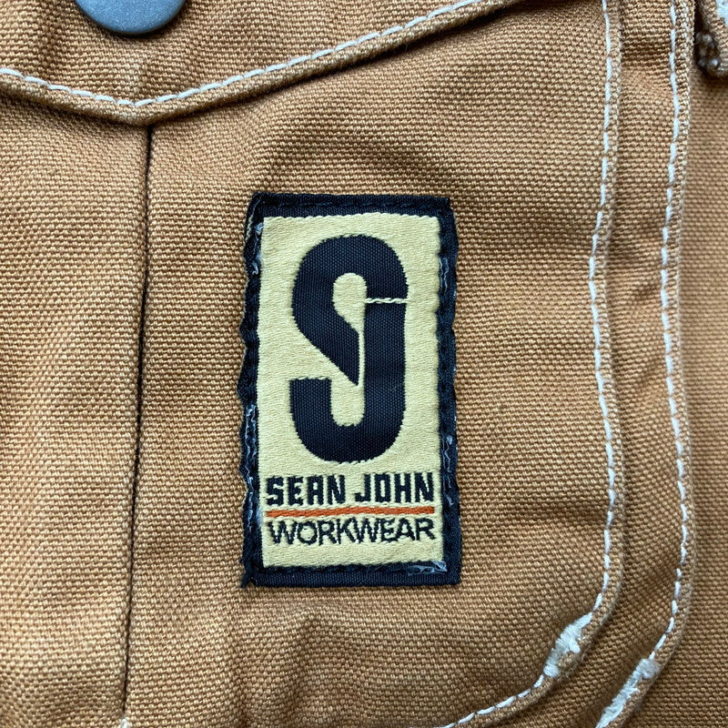 【中古品】【メンズ】 Sean John ショーンジョン MULTI POCKET COTTON WORK JACKET MADE IN HONG KONG マルチポケット コットン ワークジャケット アウター 香港製 142-261019-ss-12-teih サイズ：3XL カラー：ブラウン 万代Net店