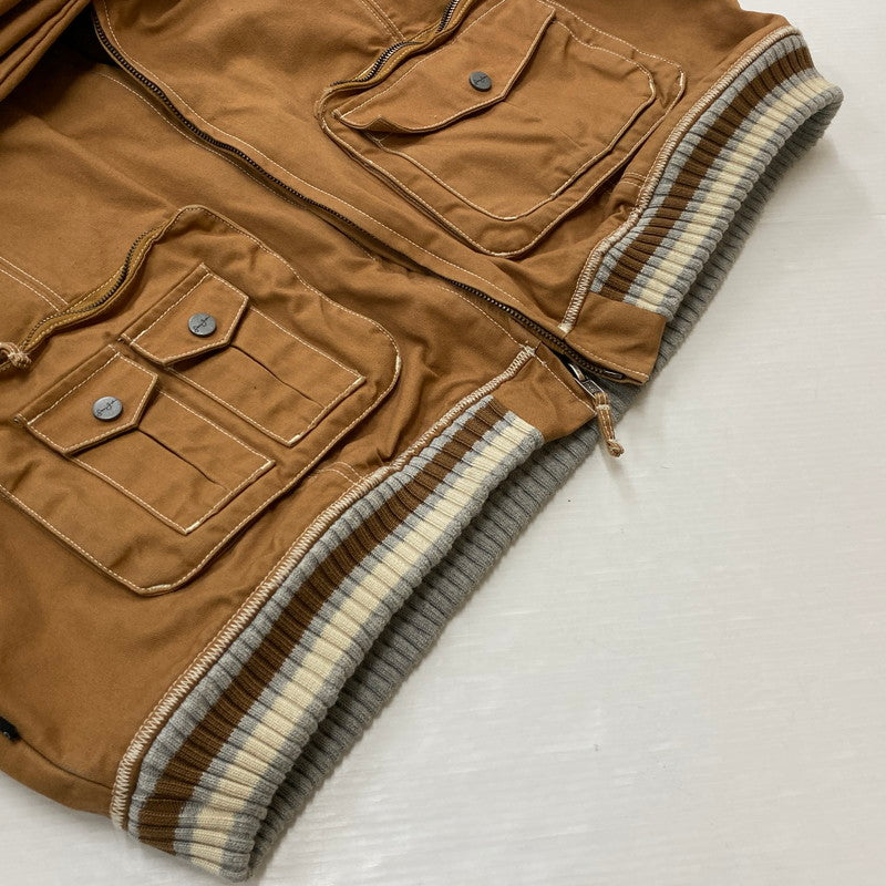 【中古品】【メンズ】 Sean John ショーンジョン MULTI POCKET COTTON WORK JACKET MADE IN HONG KONG マルチポケット コットン ワークジャケット アウター 香港製 142-261019-ss-12-teih サイズ：3XL カラー：ブラウン 万代Net店