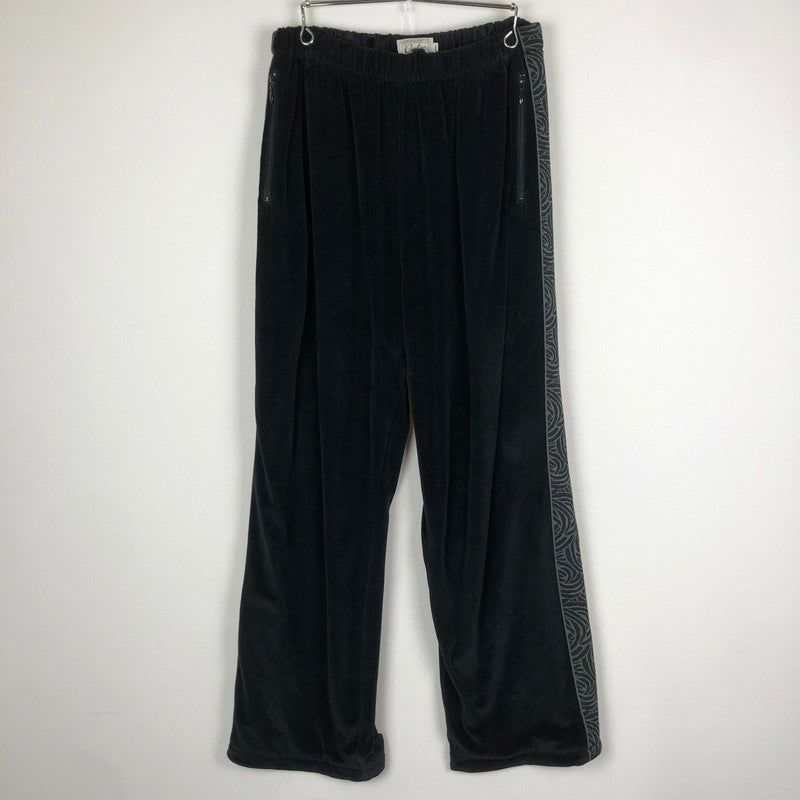 【中古品】【メンズ】 CALEE キャリー 23AW VELOUR TRACK PANTS ベロア トラック パンツ ボトムス 153-251013-ks-27-tei サイズ：L カラー：ブラック 万代Net店