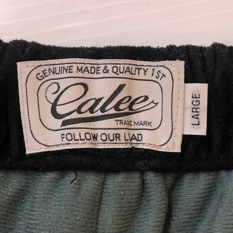 【中古品】【メンズ】 CALEE キャリー 23AW VELOUR TRACK PANTS ベロア トラック パンツ ボトムス 153-251013-ks-27-tei サイズ：L カラー：ブラック 万代Net店