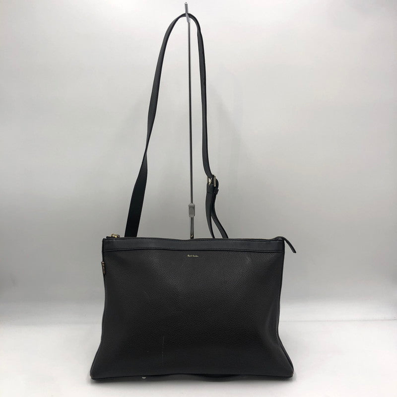 【中古品】【メンズ/レディース】 Paul Smith ポール・スミス LEATHER SHOULDER BAG レザー ショルダーバッグ カバン 188-251019-ks-01-tei サイズ：不明 カラー：ブラック 万代Net店
