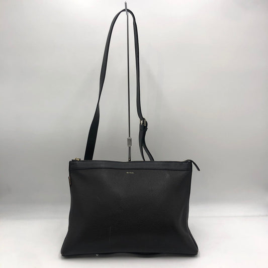 【中古品】【メンズ/レディース】 Paul Smith ポール・スミス LEATHER SHOULDER BAG レザー ショルダーバッグ カバン 188-251019-ks-01-tei サイズ：不明 カラー：ブラック 万代Net店