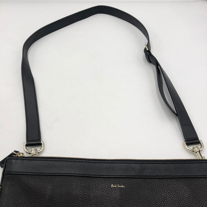 【中古品】【メンズ/レディース】 Paul Smith ポール・スミス LEATHER SHOULDER BAG レザー ショルダーバッグ カバン 188-251019-ks-01-tei サイズ：不明 カラー：ブラック 万代Net店