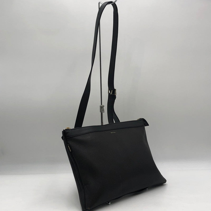 【中古品】【メンズ/レディース】 Paul Smith ポール・スミス LEATHER SHOULDER BAG レザー ショルダーバッグ カバン 188-251019-ks-01-tei サイズ：不明 カラー：ブラック 万代Net店