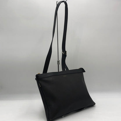 【中古品】【メンズ/レディース】 Paul Smith ポール・スミス LEATHER SHOULDER BAG レザー ショルダーバッグ カバン 188-251019-ks-01-tei サイズ：不明 カラー：ブラック 万代Net店