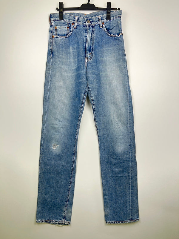 【現状渡し品】【メンズ】 LEVI'S リーバイス 90's DENIM PANTS 502-XX 90年代 デニムパンツ ボトムス ジーンズ 日本製復刻 ボタン裏刻印 J22 156-260830-kk-01-hon サイズ：32 カラー：ライトインディゴ 万代Net店
