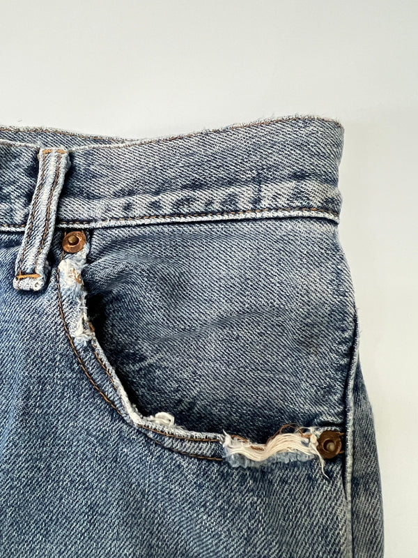 【現状渡し品】【メンズ】 LEVI'S リーバイス 90's DENIM PANTS 502-XX 90年代 デニムパンツ ボトムス ジーンズ 日本製復刻 ボタン裏刻印 J22 156-260830-kk-01-hon サイズ：32 カラー：ライトインディゴ 万代Net店