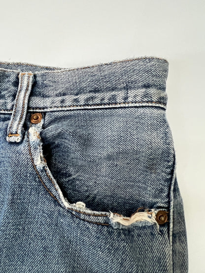 【現状渡し品】【メンズ】 LEVI'S リーバイス 90's DENIM PANTS 502-XX 90年代 デニムパンツ ボトムス ジーンズ 日本製復刻 ボタン裏刻印 J22 156-260830-kk-01-hon サイズ：32 カラー：ライトインディゴ 万代Net店
