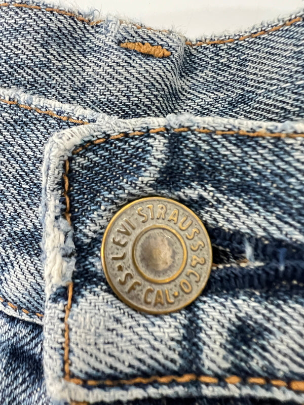 【現状渡し品】【メンズ】 LEVI'S リーバイス 90's DENIM PANTS 502-XX 90年代 デニムパンツ ボトムス ジーンズ 日本製復刻 ボタン裏刻印 J22 156-260830-kk-01-hon サイズ：32 カラー：ライトインディゴ 万代Net店