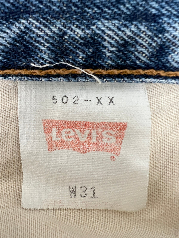 【現状渡し品】【メンズ】 LEVI'S リーバイス 90's DENIM PANTS 502-XX 90年代 デニムパンツ ボトムス ジーンズ 日本製復刻 ボタン裏刻印 J22 156-260830-kk-01-hon サイズ：32 カラー：ライトインディゴ 万代Net店