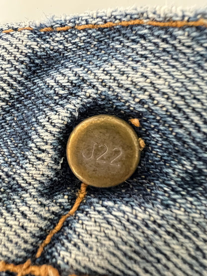 【現状渡し品】【メンズ】 LEVI'S リーバイス 90's DENIM PANTS 502-XX 90年代 デニムパンツ ボトムス ジーンズ 日本製復刻 ボタン裏刻印 J22 156-260830-kk-01-hon サイズ：32 カラー：ライトインディゴ 万代Net店
