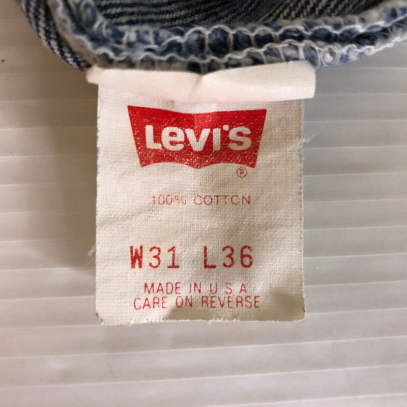 【中古品】【メンズ】 Levi's リーバイス 90's 501 DENIM PANTS 90年代 501 デニムパンツ ボトムス ジーンズ サンアンジェロ工場 USA製 ボタン裏 刻印552 156-251118-ts-20-tei サイズ：w31 カラー：インディゴ 万代Net店