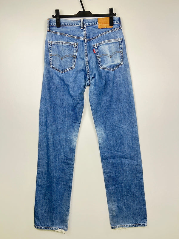 【現状渡し品】【メンズ】 LEVI'S リーバイス 90's DENIM PANTS 551Z-XX 90年代 デニムパンツ ボトムス ジーンズ 日本製復刻 ボタン裏刻印 J22 156-260830-kk-03-hon サイズ：31 カラー：ライトインディゴ 万代Net店
