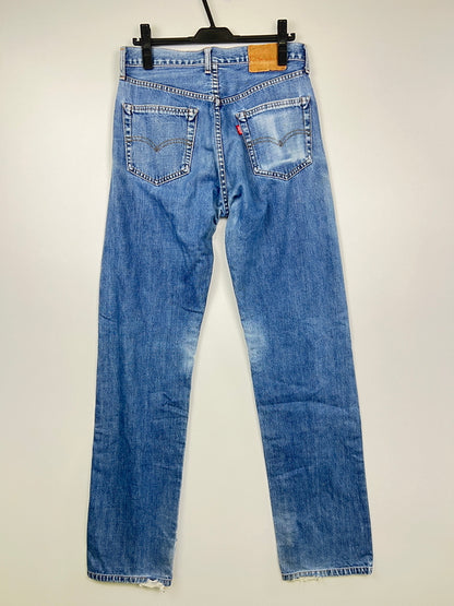【現状渡し品】【メンズ】 LEVI'S リーバイス 90's DENIM PANTS 551Z-XX 90年代 デニムパンツ ボトムス ジーンズ 日本製復刻 ボタン裏刻印 J22 156-260830-kk-03-hon サイズ：31 カラー：ライトインディゴ 万代Net店