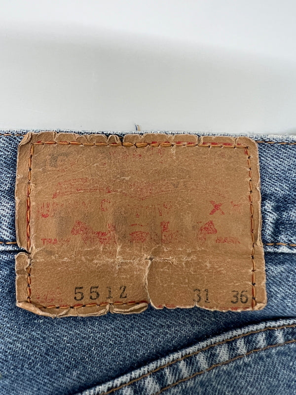 【現状渡し品】【メンズ】 LEVI'S リーバイス 90's DENIM PANTS 551Z-XX 90年代 デニムパンツ ボトムス ジーンズ 日本製復刻 ボタン裏刻印 J22 156-260830-kk-03-hon サイズ：31 カラー：ライトインディゴ 万代Net店