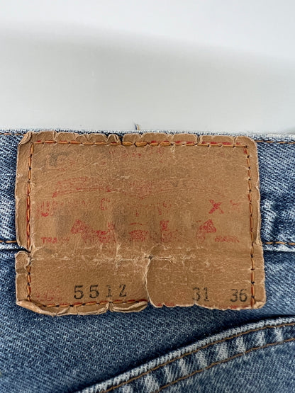 【現状渡し品】【メンズ】 LEVI'S リーバイス 90's DENIM PANTS 551Z-XX 90年代 デニムパンツ ボトムス ジーンズ 日本製復刻 ボタン裏刻印 J22 156-260830-kk-03-hon サイズ：31 カラー：ライトインディゴ 万代Net店