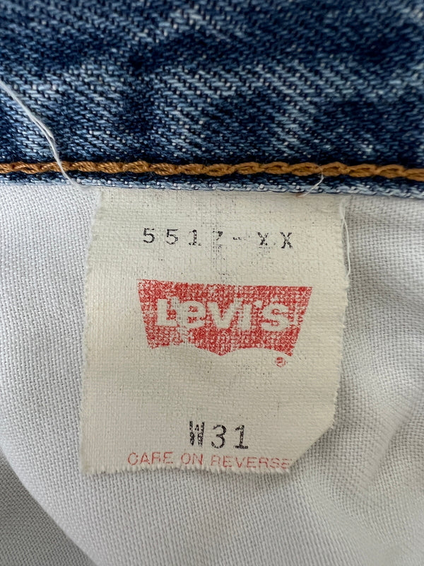 【現状渡し品】【メンズ】 LEVI'S リーバイス 90's DENIM PANTS 551Z-XX 90年代 デニムパンツ ボトムス ジーンズ 日本製復刻 ボタン裏刻印 J22 156-260830-kk-03-hon サイズ：31 カラー：ライトインディゴ 万代Net店