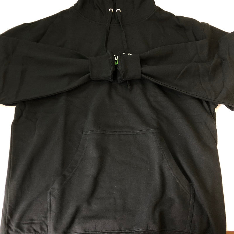 【中古美品】【メンズ】 SAPEur サプール× ANTI SOCIAL SOCIAL CLUB アンチ ソーシャル ソーシャル クラブ 別注 コラボ L/S LOGO PULLOVER HOODIE A0022-306 ロゴ プルオーバーフーディー トップス 142-251013-ks-07-fuz サイズ：XL カラー：ブラック 万代Net店