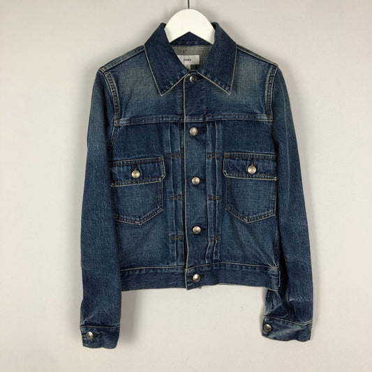 【中古品】【レディース】 HYKE ハイク 2ND TYPE DENIM JACKET セカンドタイプ デニム ジャケット ライトアウター ジージャン 170-251013-ks-23-tei サイズ：1 カラー：インディゴ 万代Net店