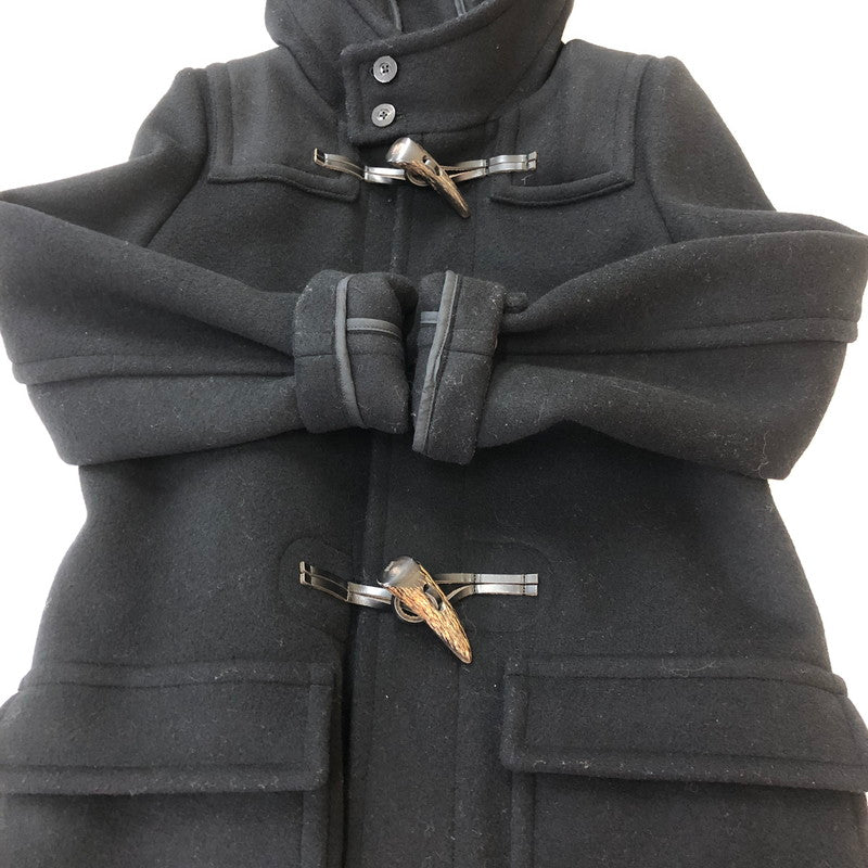 【中古品】【レディース】 HYKE ハイク WOOL DUFFLE COAT 172-17031 022 ウール ダッフルコート アウター 170-251013-ks-24-tei サイズ：1 カラー：ブラック 万代Net店