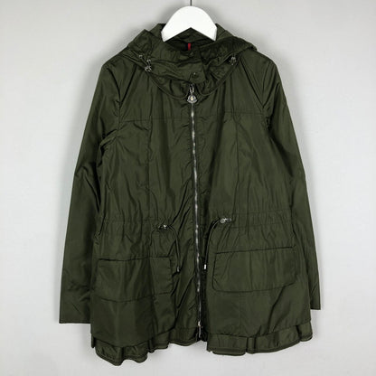 【中古品】【レディース】 MONCLER モンクレール LIMBERT NYLON ZIP UP PARKA B10934609805 リンバード ナイロン ジップアップ パーカー ライトアウター 141-251013-ks-22-tei カラー：カーキ 万代Net店