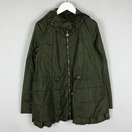 【中古品】【レディース】 MONCLER モンクレール LIMBERT NYLON ZIP UP PARKA B10934609805 リンバード ナイロン ジップアップ パーカー ライトアウター 141-251013-ks-22-tei カラー：カーキ 万代Net店