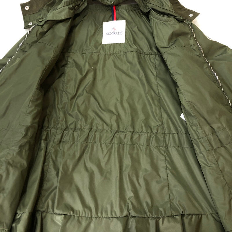 【中古品】【レディース】 MONCLER モンクレール LIMBERT NYLON ZIP UP PARKA B10934609805 リンバード ナイロン ジップアップ パーカー ライトアウター 141-251013-ks-22-tei カラー：カーキ 万代Net店