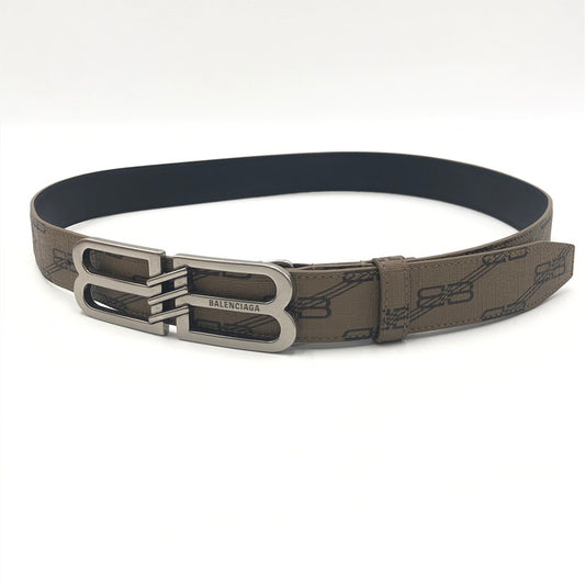 【中古品】【レディース】 BALENCIAGA バレンシアガ 210EK 2762 BB MONOGRAM BELT 703098 BB モノグラム ベルト 服飾雑貨 アクセサリー 182-251016-ks-01-tei サイズ：90 カラー：ブラウン 万代Net店