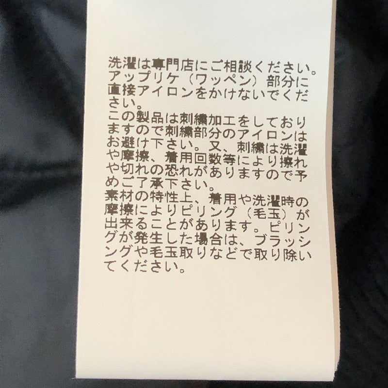 【中古品】【メンズ】 A BATHING APE アベイシングエイプ LEATHER VARSITY JACKET 001HJK301002M レザー バーシティ ジャケット ライトアウター 142-251013-ks-10-tei サイズ：XL カラー：ブラック 万代Net店