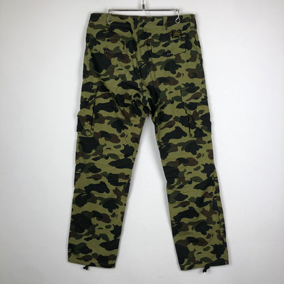 【中古品】【メンズ】 A BATHING APE アベイシングエイプ 1ST CAMO CARGO PANTS 001PTH801017M ファーストカモ カーゴ パンツ ボトムス 153-251013-ks-26-fuz サイズ：L カラー：カモ柄 万代Net店