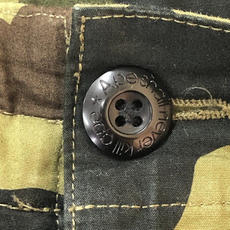 【中古品】【メンズ】 A BATHING APE アベイシングエイプ 1ST CAMO CARGO PANTS 001PTH801017M ファーストカモ カーゴ パンツ ボトムス 153-251013-ks-26-fuz サイズ：L カラー：カモ柄 万代Net店