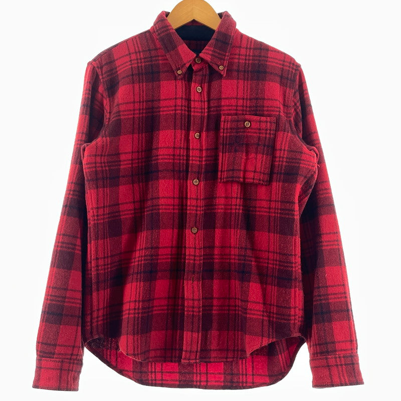 【中古品】【メンズ】 PERMANENT UNION パーマネント ユニオン CHECK FLANNEL SHIRT チェック フランネル シャツ 長袖 トップス 144-260813-sa-11-tei サイズ：S カラー：レッド 万代Net店