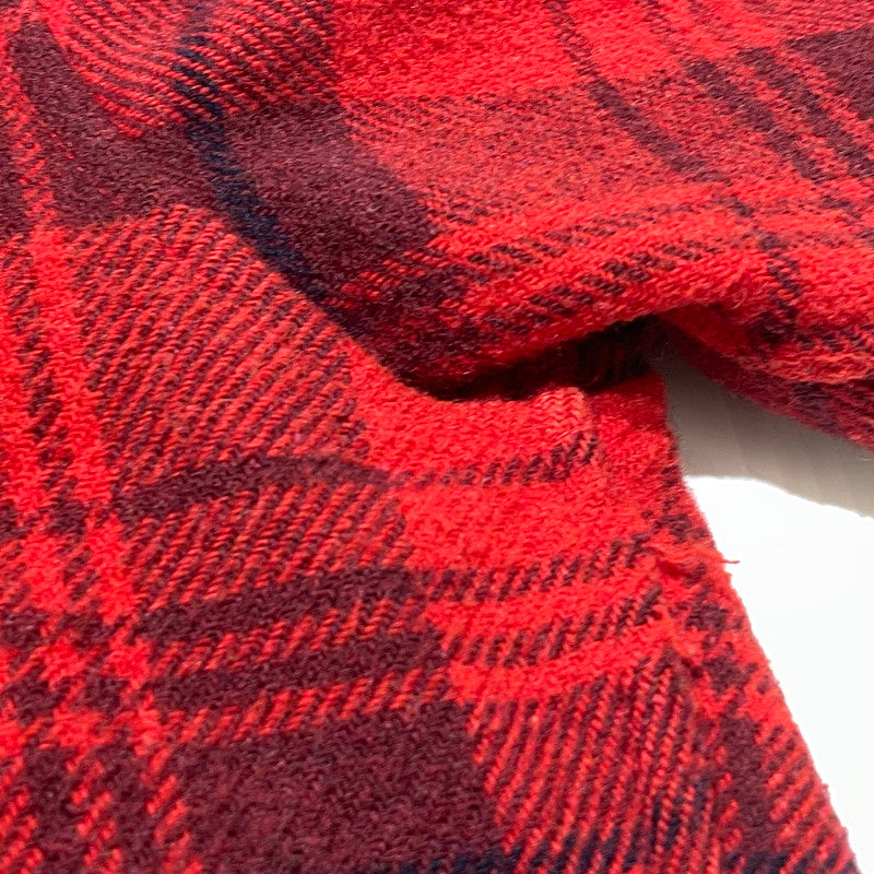 【中古品】【メンズ】 PERMANENT UNION パーマネント ユニオン CHECK FLANNEL SHIRT チェック フランネル シャツ 長袖 トップス 144-260813-sa-11-tei サイズ：S カラー：レッド 万代Net店