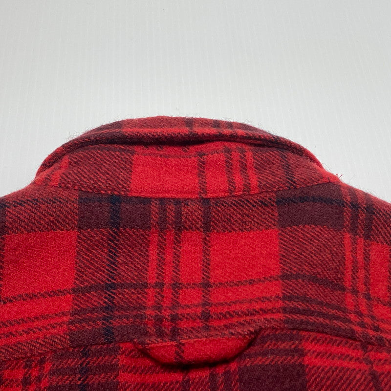 【中古品】【メンズ】 PERMANENT UNION パーマネント ユニオン CHECK FLANNEL SHIRT チェック フランネル シャツ 長袖 トップス 144-260813-sa-11-tei サイズ：S カラー：レッド 万代Net店