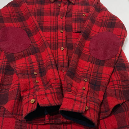 【中古品】【メンズ】 PERMANENT UNION パーマネント ユニオン CHECK FLANNEL SHIRT チェック フランネル シャツ 長袖 トップス 144-260813-sa-11-tei サイズ：S カラー：レッド 万代Net店