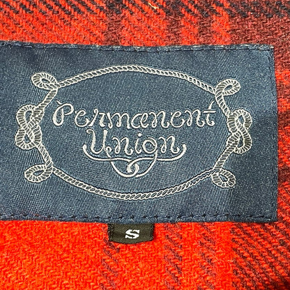 【中古品】【メンズ】 PERMANENT UNION パーマネント ユニオン CHECK FLANNEL SHIRT チェック フランネル シャツ 長袖 トップス 144-260813-sa-11-tei サイズ：S カラー：レッド 万代Net店