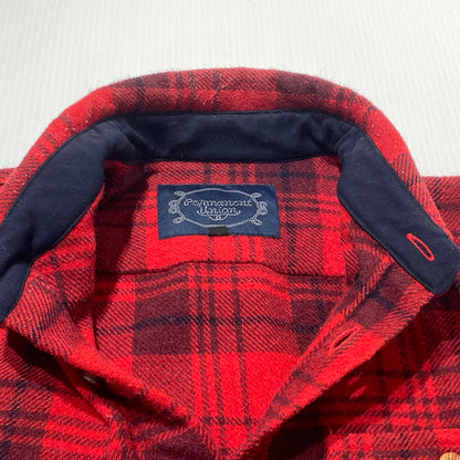 【中古品】【メンズ】 PERMANENT UNION パーマネント ユニオン CHECK FLANNEL SHIRT チェック フランネル シャツ 長袖 トップス 144-260813-sa-11-tei サイズ：S カラー：レッド 万代Net店