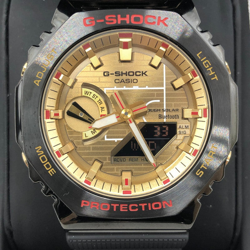 【中古品】【メンズ】 CASIO カシオ × RUI HACHIMURA 八村 塁 別注 コラボ G-SHOCK 2100Series GBM-2100RH-1AJR TOUGHSOLAR ジーショック タフソーラー 腕時計 196-251015-ks-14-tei カラー：ブラック 万代Net店