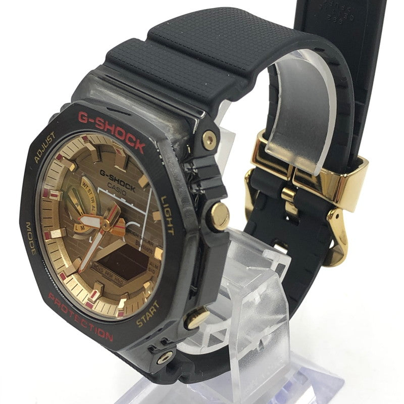 【中古品】【メンズ】 CASIO カシオ × RUI HACHIMURA 八村 塁 別注 コラボ G-SHOCK 2100Series GBM-2100RH-1AJR TOUGHSOLAR ジーショック タフソーラー 腕時計 196-251015-ks-14-tei カラー：ブラック 万代Net店