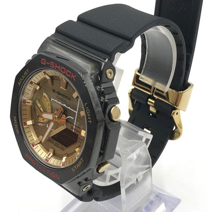 【中古品】【メンズ】 CASIO カシオ × RUI HACHIMURA 八村 塁 別注 コラボ G-SHOCK 2100Series GBM-2100RH-1AJR TOUGHSOLAR ジーショック タフソーラー 腕時計 196-251015-ks-14-tei カラー：ブラック 万代Net店