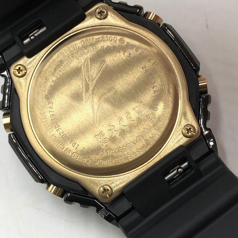 【中古品】【メンズ】 CASIO カシオ × RUI HACHIMURA 八村 塁 別注 コラボ G-SHOCK 2100Series GBM-2100RH-1AJR TOUGHSOLAR ジーショック タフソーラー 腕時計 196-251015-ks-14-tei カラー：ブラック 万代Net店