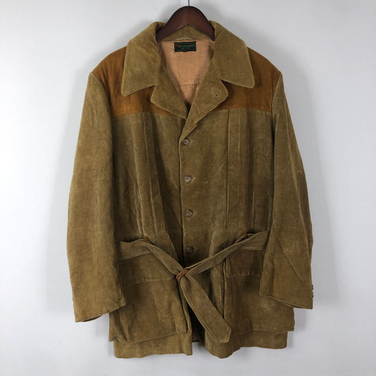 【現状渡し品】【メンズ】 ABERCRIMBIE＆FITCH アバクロンビー&フィッチ 50's-60's CORDUROY COAT VINTAGE 50-60年代 コーデュロイ コート アウター ジャケット ヴィンテージ 141-251018-ts-06-tei サイズ：44 カラー：ブラウン 万代Net店
