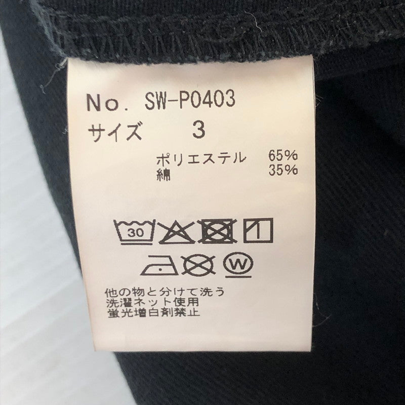 【中古品】【メンズ】 SANDWATERR サンドウォーター × DICKIES ディッキーズ 別注 コラボ 25SS ORGANIZED WORK PANTS TC TWILL SW-P0403 オーガナイズ ワークパンツ ボトムス 151-251018-ts-18-tei サイズ：3 カラー：ブラック 万代Net店